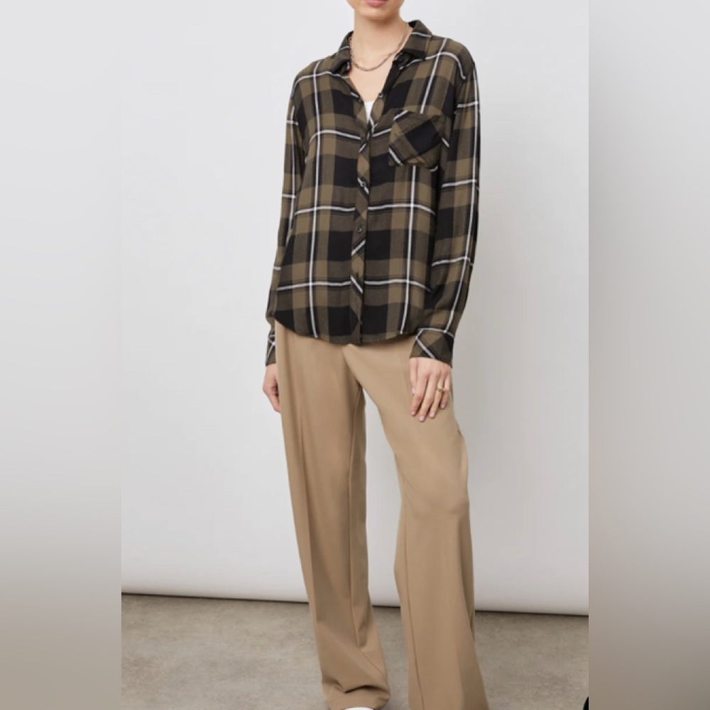 RAILS HUNTER shirt~ plaid button front blouse